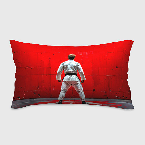 Подушка-антистресс Боец джиу-джитсу на красном / 3D-принт – фото 1