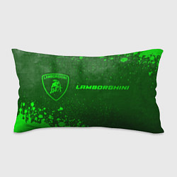 Подушка-антистресс Lamborghini - green gradient по-горизонтали, цвет: 3D-принт