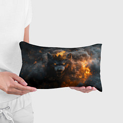 Подушка-антистресс Волк в огне, цвет: 3D-принт — фото 2