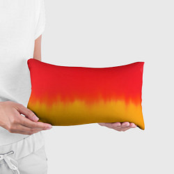 Подушка-антистресс Абстракция с красным и желтым, цвет: 3D-принт — фото 2