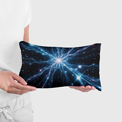 Подушка-антистресс Всплеск света и звезды - космическая абстракция, цвет: 3D-принт — фото 2