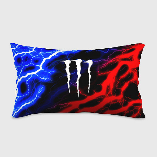 Подушка-антистресс Monster energy молнии неон / 3D-принт – фото 1