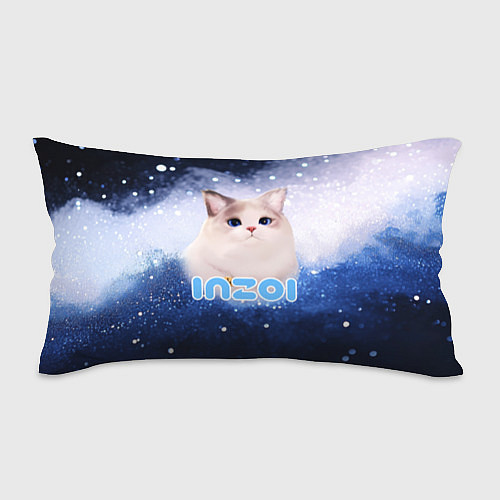 Подушка-антистресс Inzoi логотип с белой кошечкой / 3D-принт – фото 1