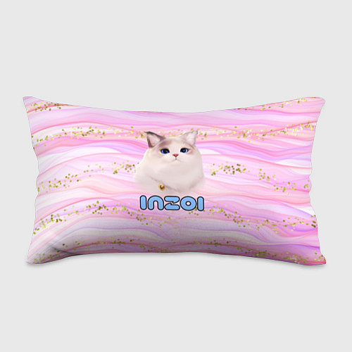 Подушка-антистресс Inzoi розовый фон с золотинками / 3D-принт – фото 1