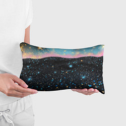 Подушка-антистресс Блестящая текстура на черном, цвет: 3D-принт — фото 2