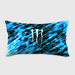 Подушка-антистресс Monster energy штрихи голубых неоновых красок