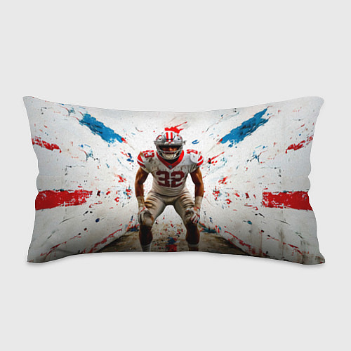 Подушка-антистресс Квотербек на белом / 3D-принт – фото 1