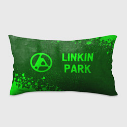 Подушка-антистресс Linkin Park 2024 - green gradient по-горизонтали, цвет: 3D-принт
