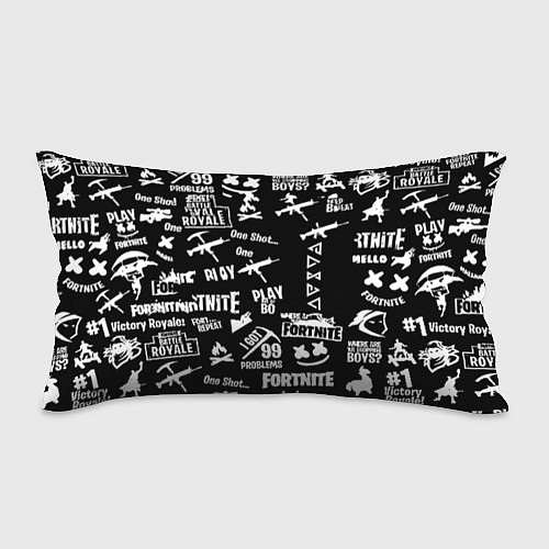 Подушка-антистресс Черно белые логотипы игр / 3D-принт – фото 1
