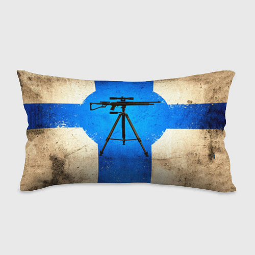 Подушка-антистресс Стендовая спортивная стрельба на синем / 3D-принт – фото 1