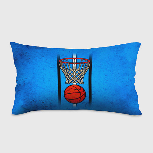 Подушка-антистресс Кольцо с баскетбольным мячом на синем / 3D-принт – фото 1