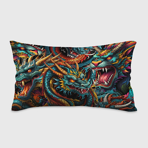 Подушка-антистресс Татуировка дракона ирезуми / 3D-принт – фото 1