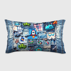 Подушка-антистресс Пиксельная ракета