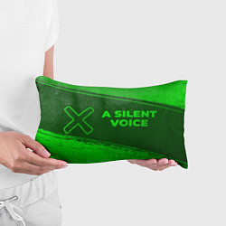 Подушка-антистресс A Silent Voice - green gradient по-горизонтали, цвет: 3D-принт — фото 2