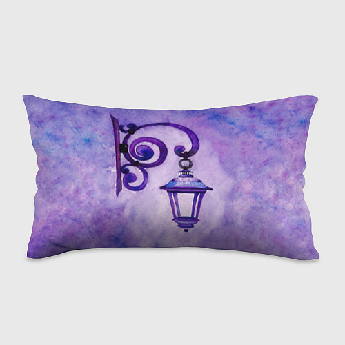 Подушка-антистресс Уличный фиолетовый фонарь / 3D-принт – фото 1
