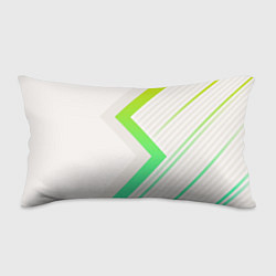 Подушка-антистресс Color white line green