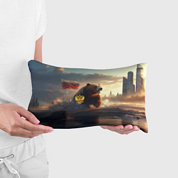 Подушка-антистресс Русский бурый военный медведь, цвет: 3D-принт — фото 2