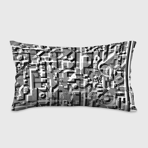 Подушка-антистресс Серый объёмный эффект / 3D-принт – фото 1