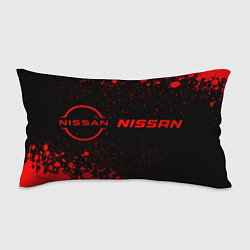 Подушка-антистресс Nissan - red gradient по-горизонтали, цвет: 3D-принт