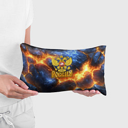 Подушка-антистресс Россия герб и огонь, цвет: 3D-принт — фото 2