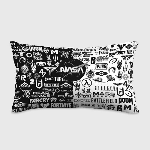 Подушка-антистресс Nasa логотипы игр / 3D-принт – фото 1