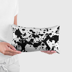 Подушка-антистресс Брызги черной краски, цвет: 3D-принт — фото 2