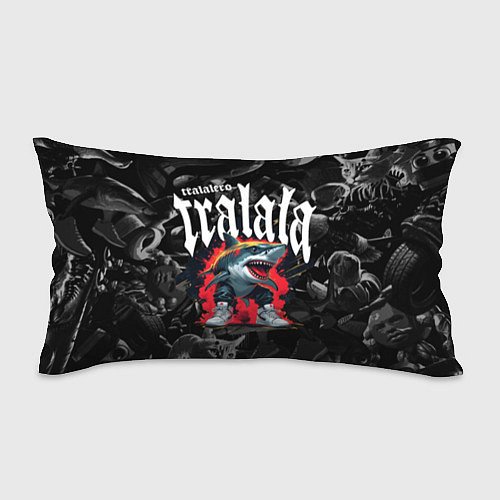 Подушка-антистресс Тралалеро тралала на фоне итальянских мемов / 3D-принт – фото 1