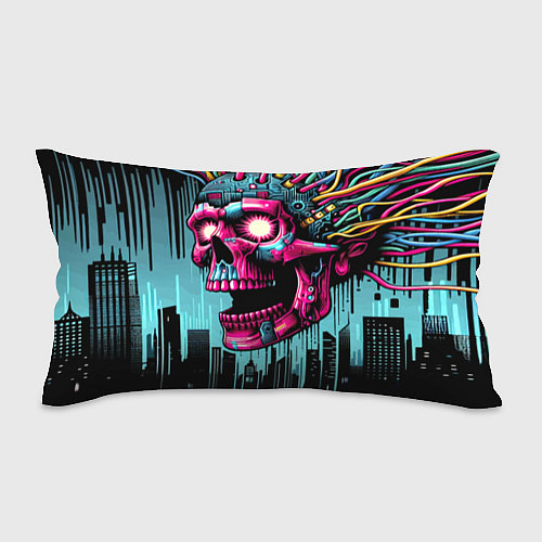 Подушка-антистресс Cyber skull - ai art fantasy / 3D-принт – фото 1