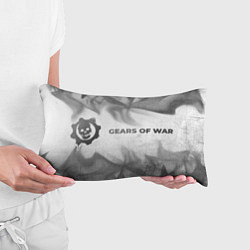 Подушка-антистресс Gears of War - white gradient по-горизонтали, цвет: 3D-принт — фото 2