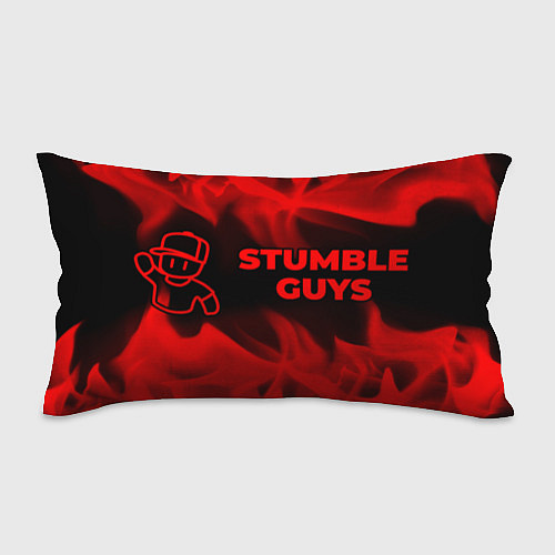 Подушка-антистресс Stumble Guys - red gradient по-горизонтали / 3D-принт – фото 1