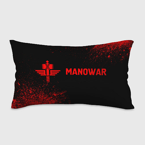 Подушка-антистресс Manowar - red gradient по-горизонтали / 3D-принт – фото 1