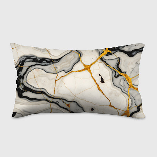 Подушка-антистресс Золотые прожилки в мраморе / 3D-принт – фото 1
