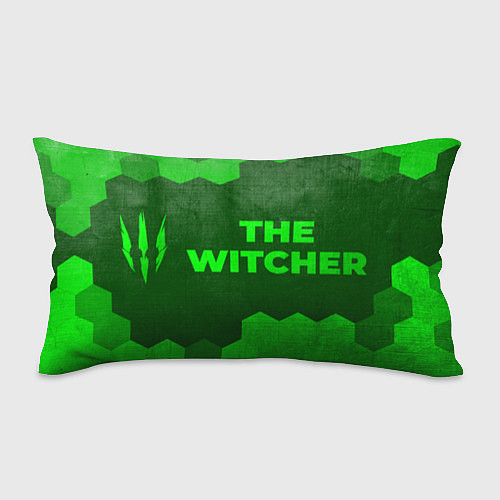 Подушка-антистресс The Witcher - green gradient по-горизонтали / 3D-принт – фото 1