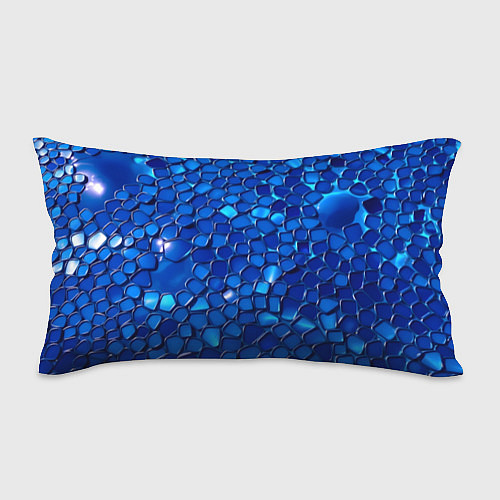 Подушка-антистресс Блестящие синие отражения / 3D-принт – фото 1