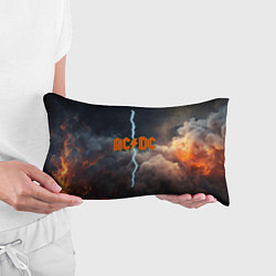 Подушка-антистресс ACDC логотип группы с молнией, цвет: 3D-принт — фото 2