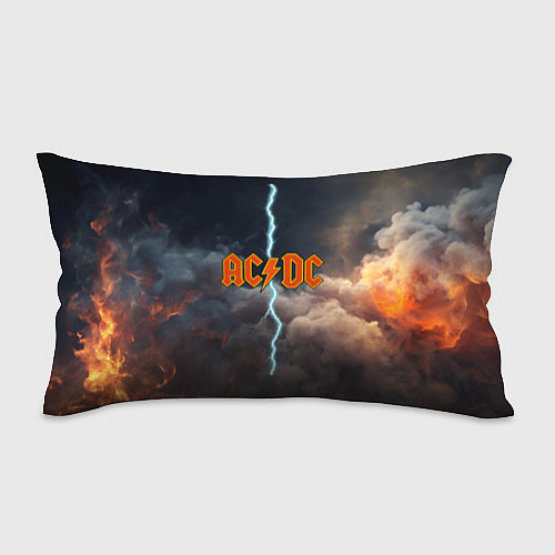 Подушка-антистресс ACDC логотип группы с молнией / 3D-принт – фото 1