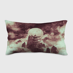 Подушка-антистресс Японская башня в горах, цвет: 3D-принт