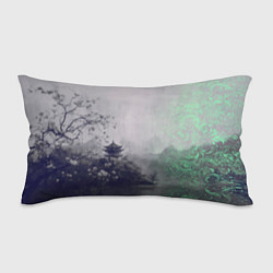 Подушка-антистресс Рыбацкий домик на берегу озера, цвет: 3D-принт