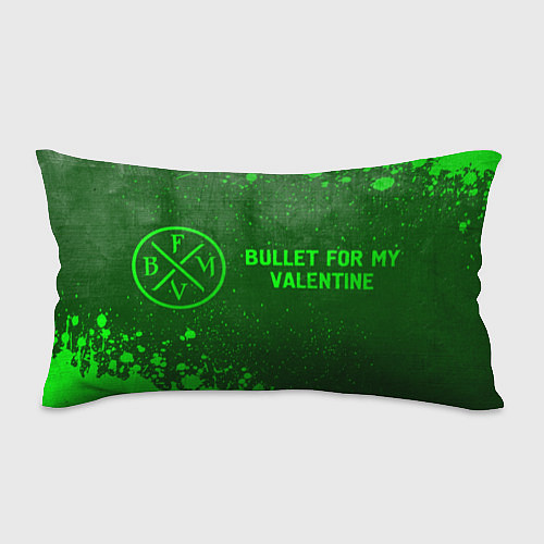 Подушка-антистресс Bullet For My Valentine - green gradient по-горизо / 3D-принт – фото 1