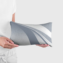 Подушка-антистресс Светлый серо-голубой текстурированный с полосой, цвет: 3D-принт — фото 2