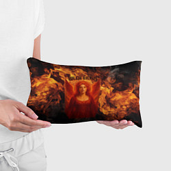Подушка-антистресс Билли Айлиш из огня, цвет: 3D-принт — фото 2
