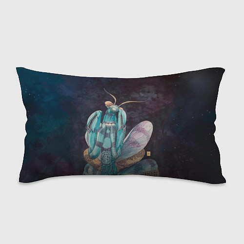 Подушка-антистресс Богомол акварельный / 3D-принт – фото 1