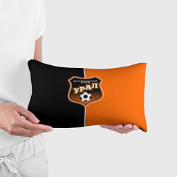 Подушка-антистресс ФК Урал - оранжево черные, цвет: 3D-принт — фото 2