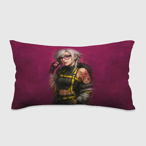 Подушка-антистресс Девушка с татуировкой в очках / 3D-принт – фото 1