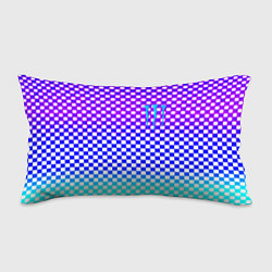 Подушка-антистресс Monster шахматная клетка градиент, цвет: 3D-принт