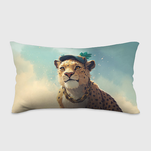 Подушка-антистресс Леопард в кеппи / 3D-принт – фото 1