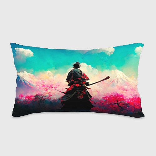 Подушка-антистресс Самурай и сакура / 3D-принт – фото 1