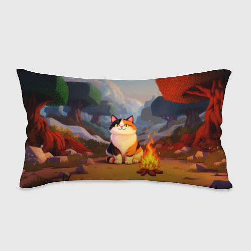 Подушка-антистресс Котик в кубическом мире / 3D-принт – фото 1