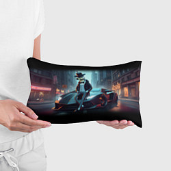 Подушка-антистресс Бендер счастливый владелец Ламборджини, цвет: 3D-принт — фото 2