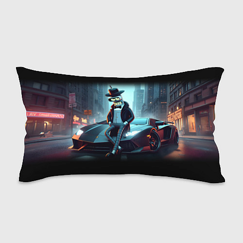 Подушка-антистресс Бендер счастливый владелец Ламборджини / 3D-принт – фото 1